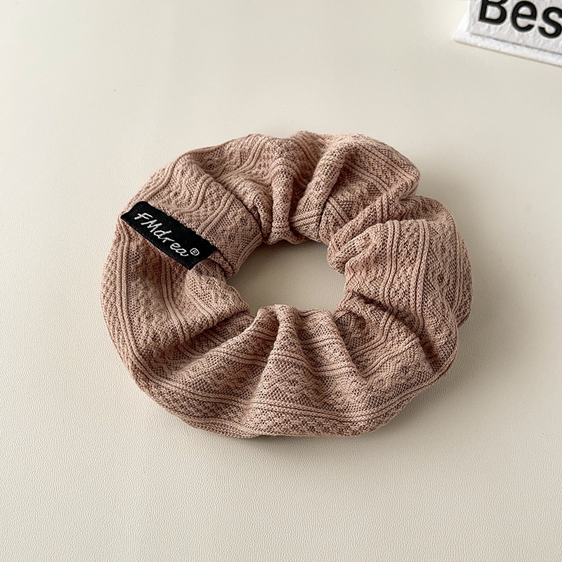 Women's Sweet Cloth Hair Tie for Holiday Street Solid Color Leopard