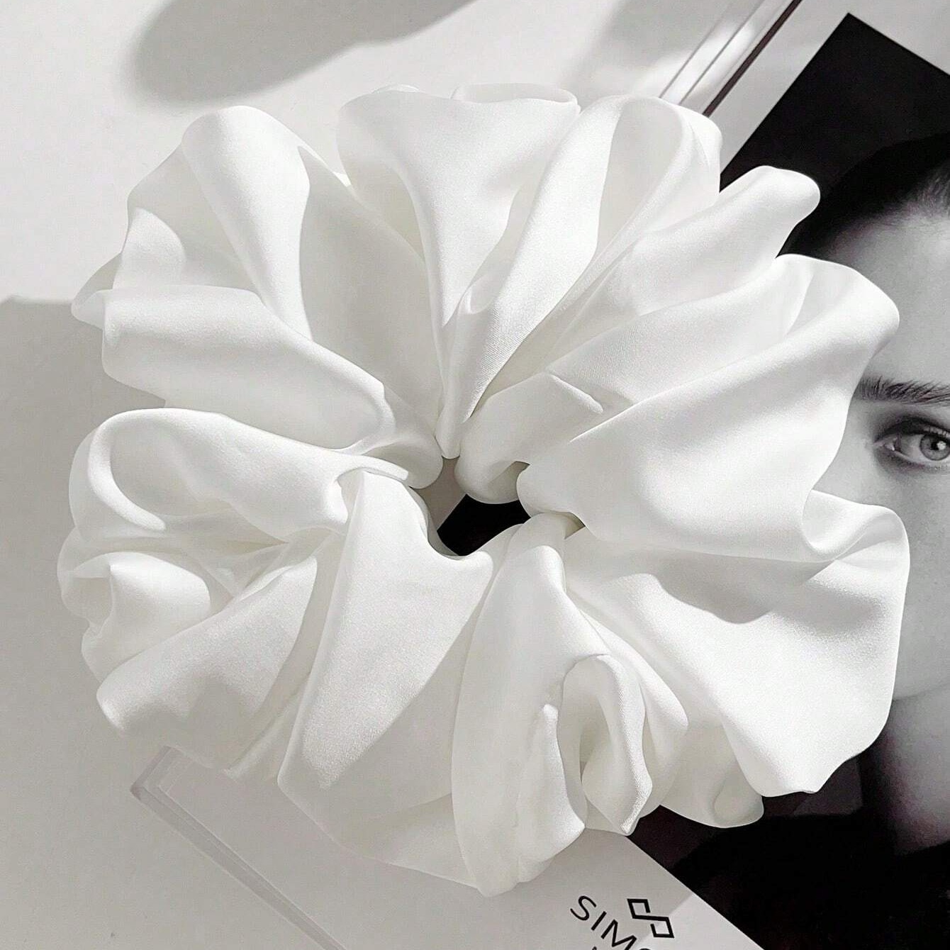 Women's Cute Handmade Cloth Hair Tie For Daily Wear Solid Color