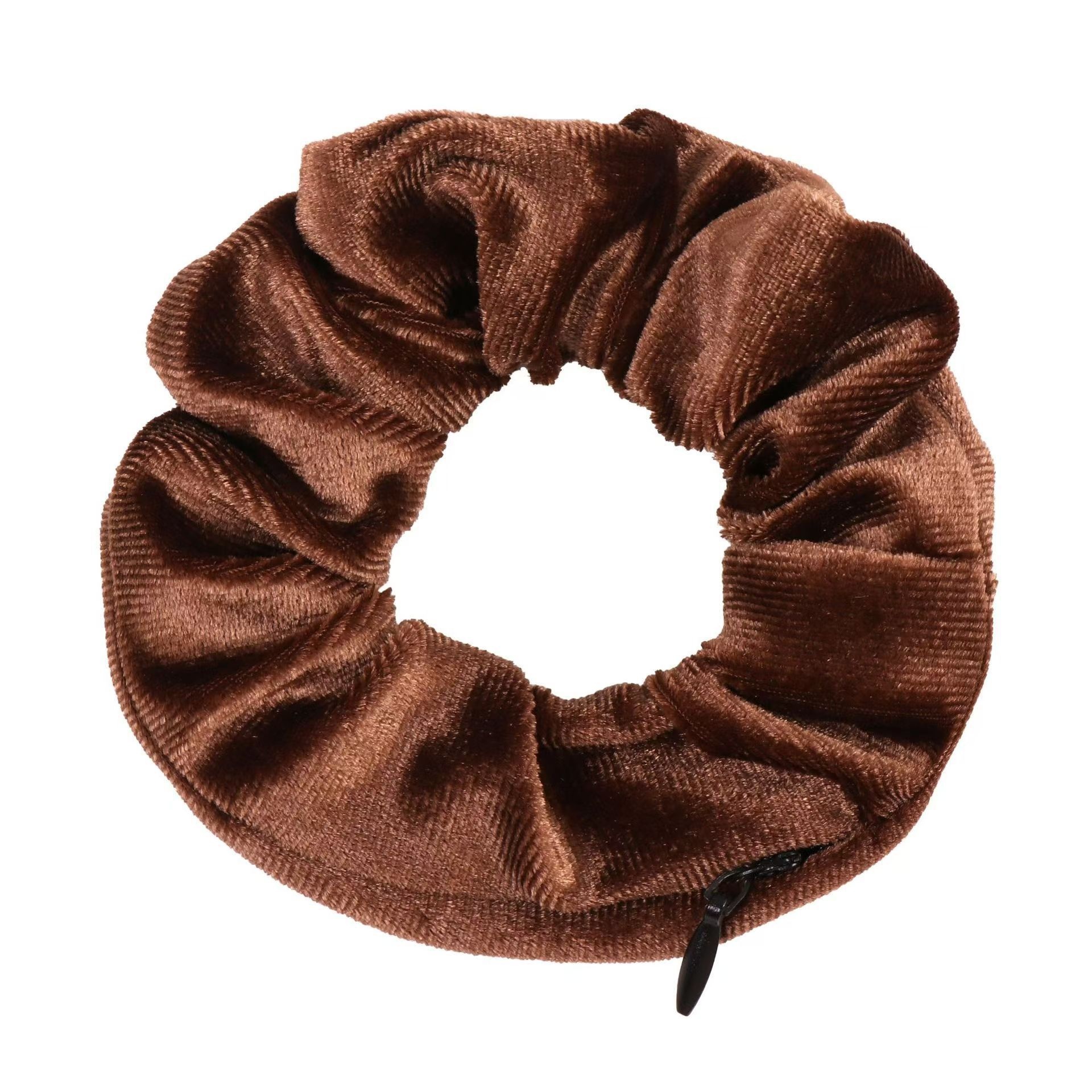 Women's Soft Cloth Hair Tie Basic Solid Color Elastic for Daily Wear