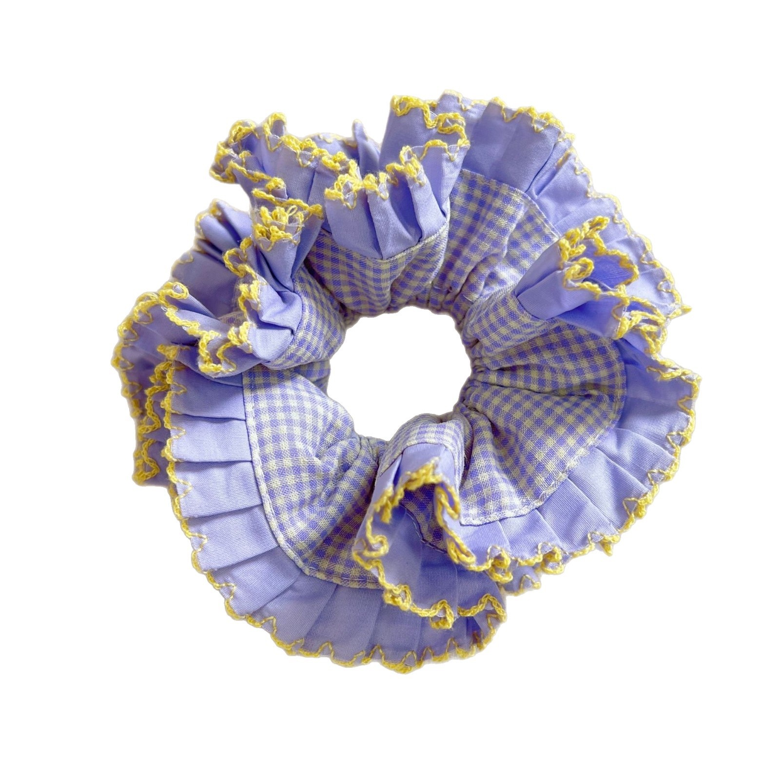 Women's Casual Daily Cloth Scrunchie Hair Tie Simple Plaid