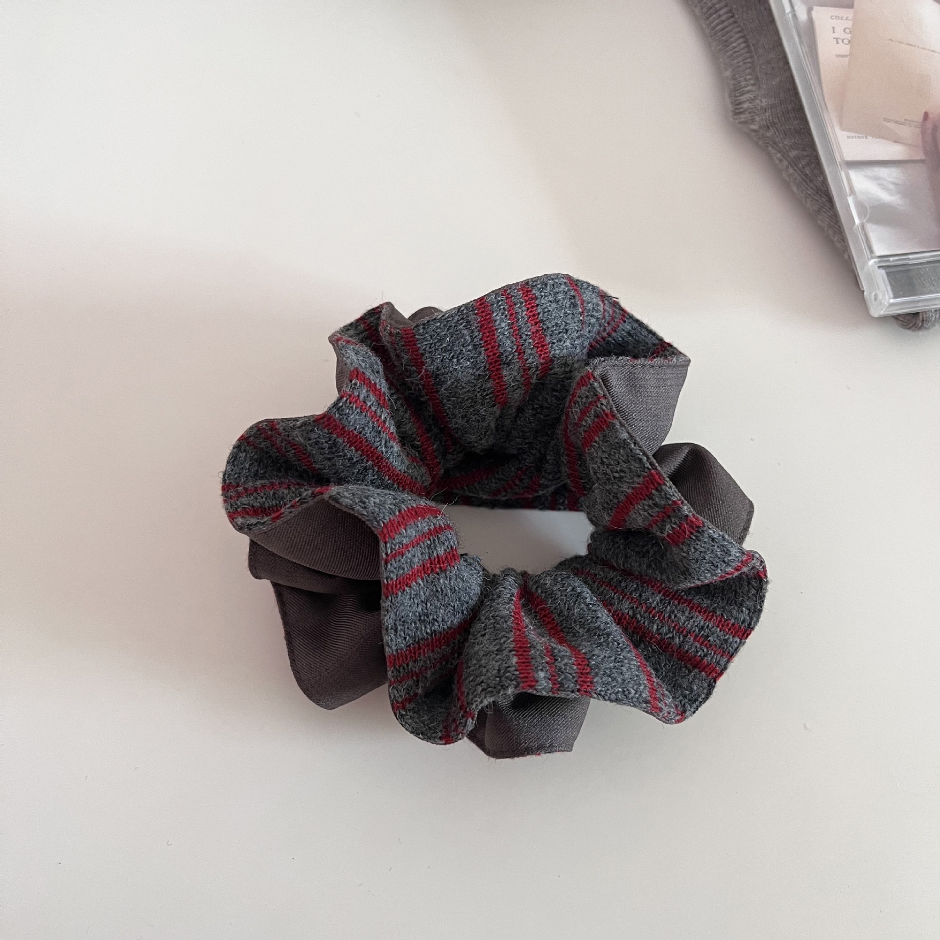 Women's Winter Warm Knitted Headband Hair Accessories Striped Patchwork