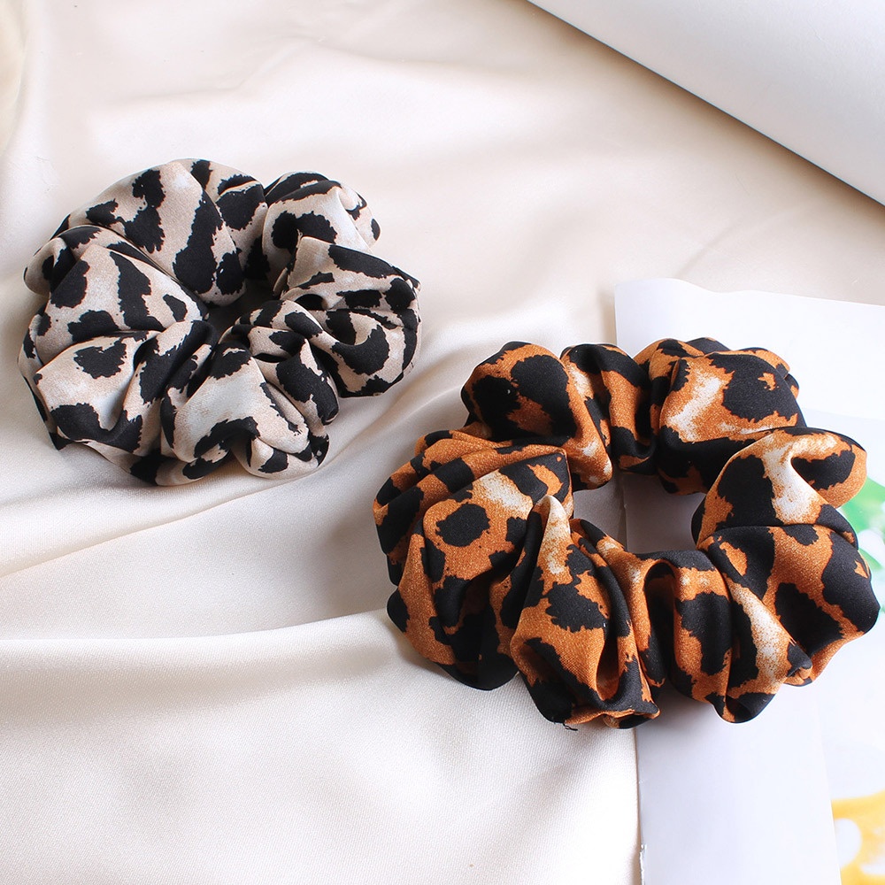 Women's Daily Holiday Cloth Hair Scrunchie Vintage Leopard Print