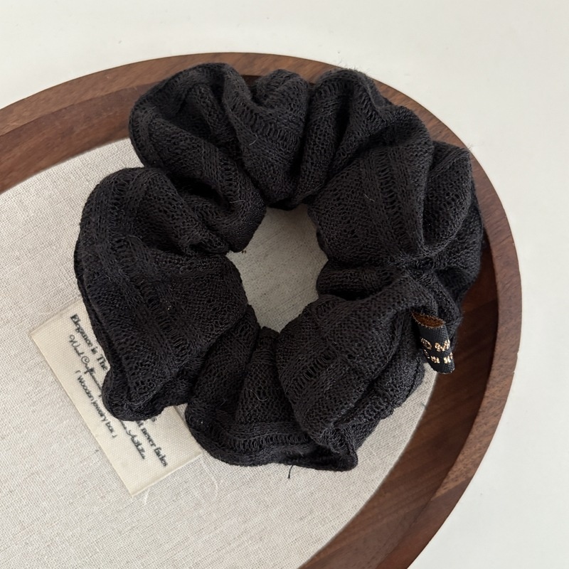 Women's Soft Knitted Wool Hairband Warm Autumn Winter Solid Color Hair Tie