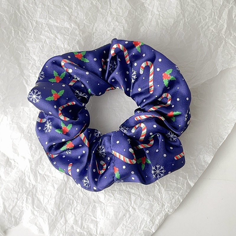 Women's Cute Holiday Hair Tie Christmas Tree Snowflake Socks Pattern