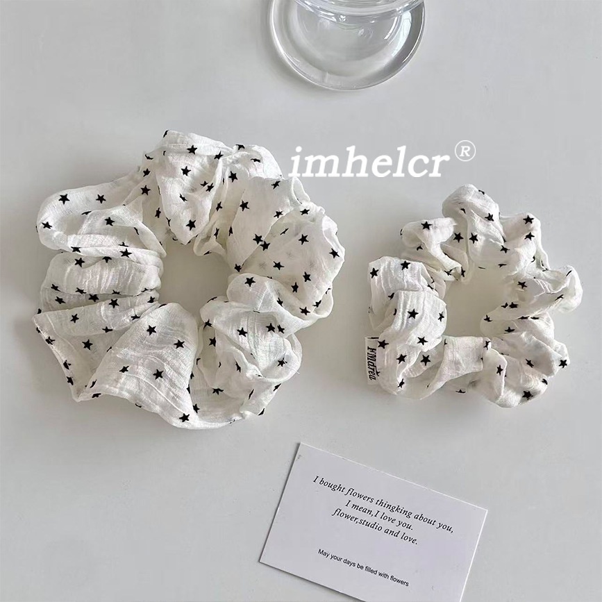 Women's Spring Soft Tulle Hair Tie Star Pattern