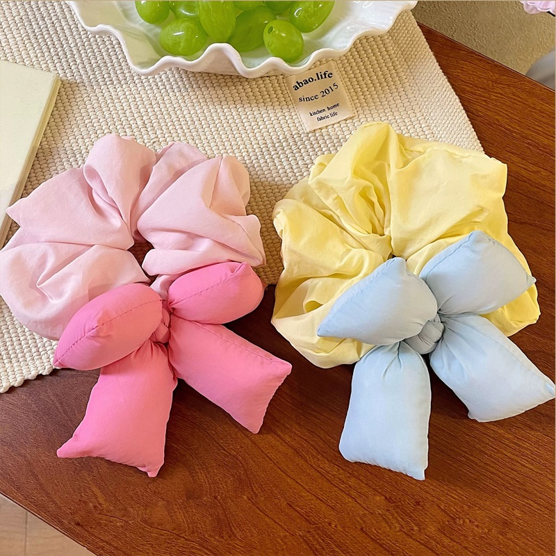 Women's Dopamine Sponge Butterfly Bow Hair Ties Candy Contrast Hair Bands