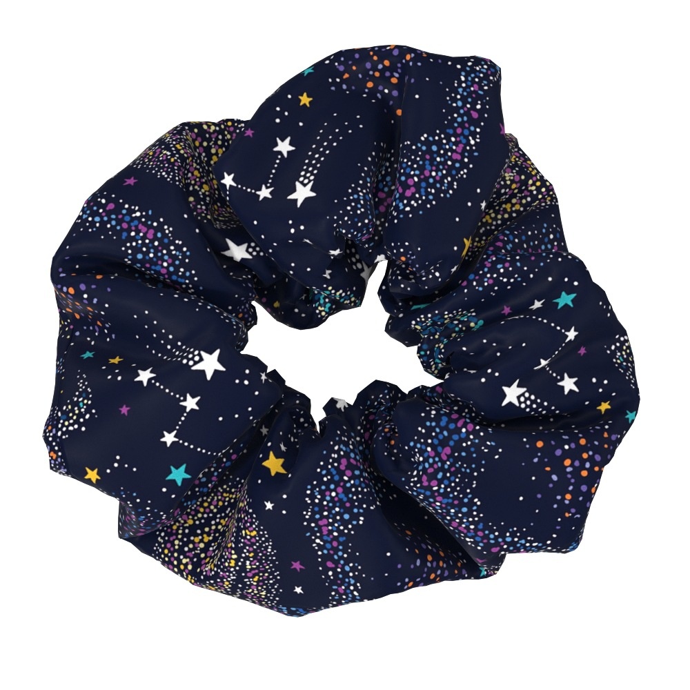 Women's Daily Handmade Fabric Hair Scrunchies Star Moon Floral