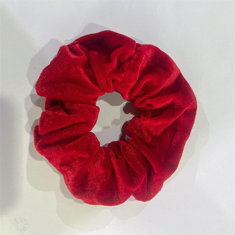 Women's Velvet Elastic Hair Band Autumn Winter Casual Solid Colors