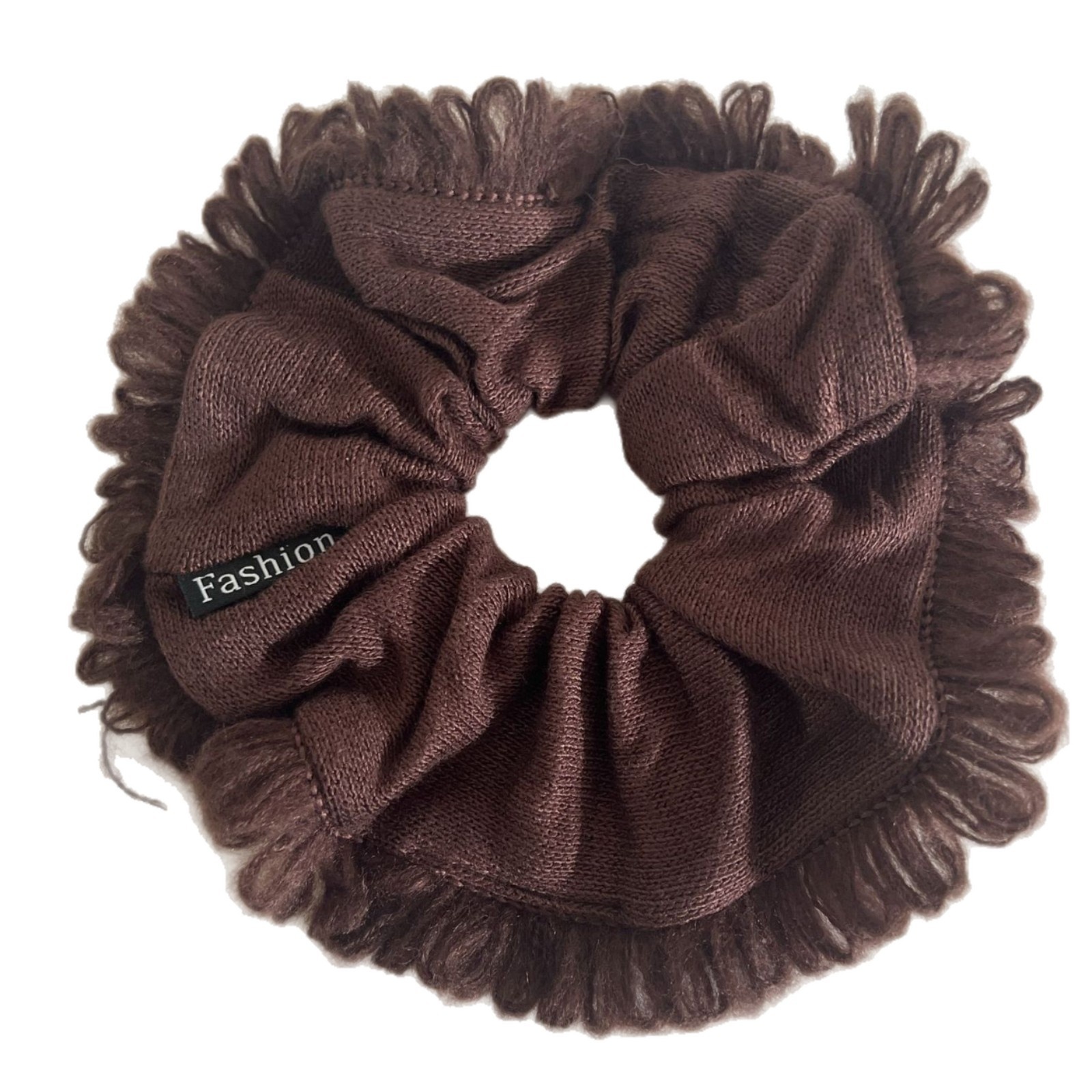 Women's Cozy Wool Yarn Hair Tie For Autumn & Winter Solid Color