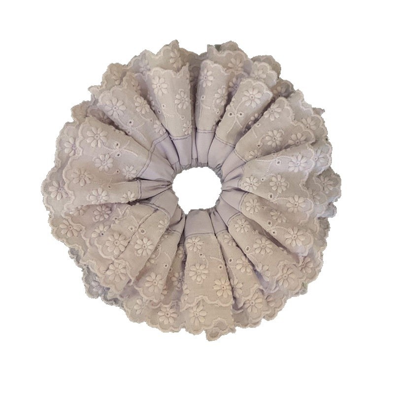 Women's Elegant French Style Cloth Hair Tie For Spring Purple