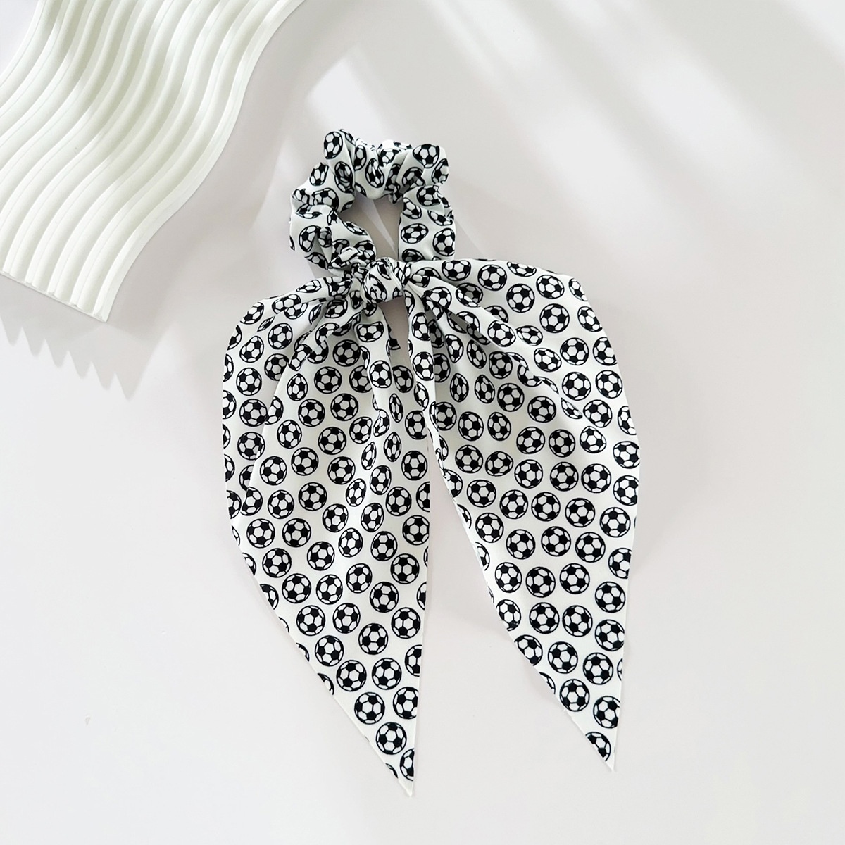 Women's Large Fabric Scrunchie Football Basketball Baseball Print