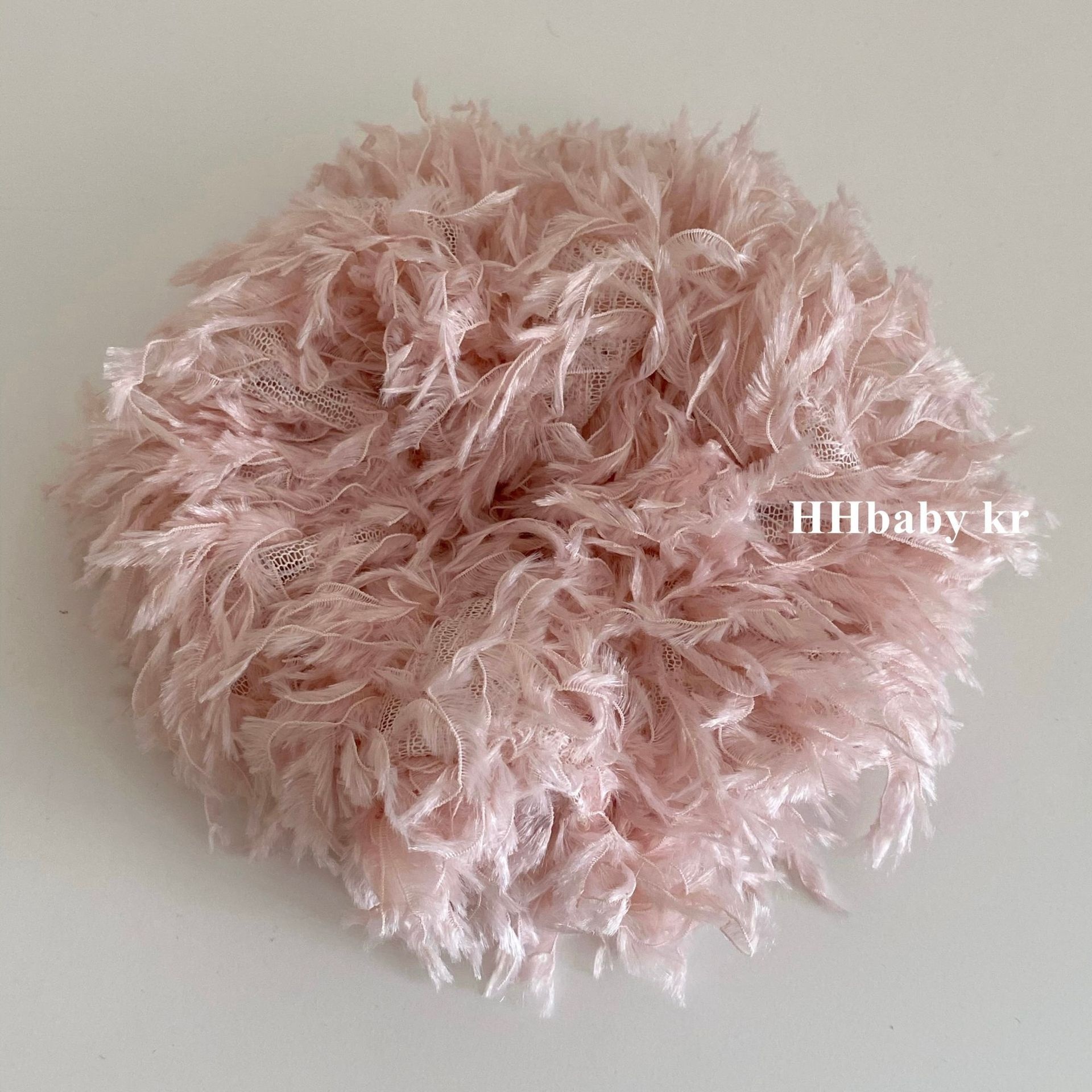 Women's Winter Fairy Feather Hair Tie Fluffy Scrunchie Solid Colors