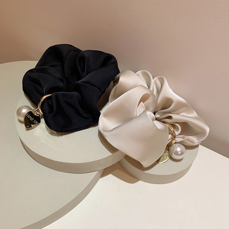 Women's Classic Daily Wear Cloth Hair Tie Scrunchie Solid Color