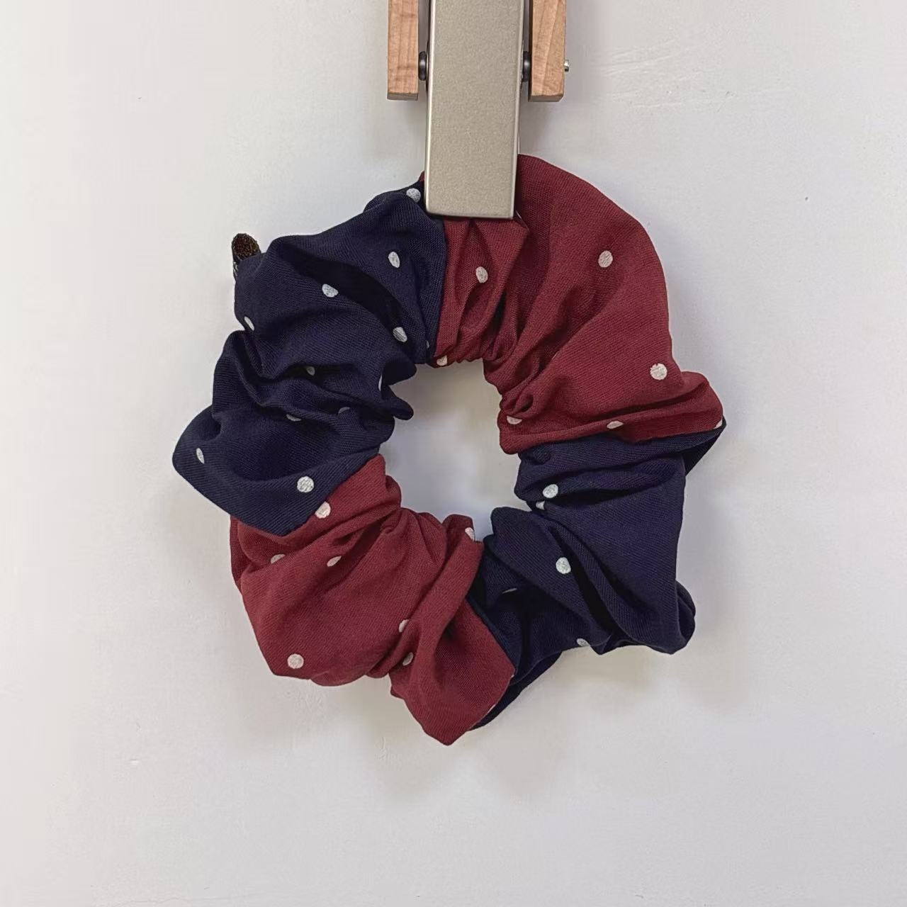 Women's Versatile Cotton Hair Scrunchies Ditsy Floral & Solid Color