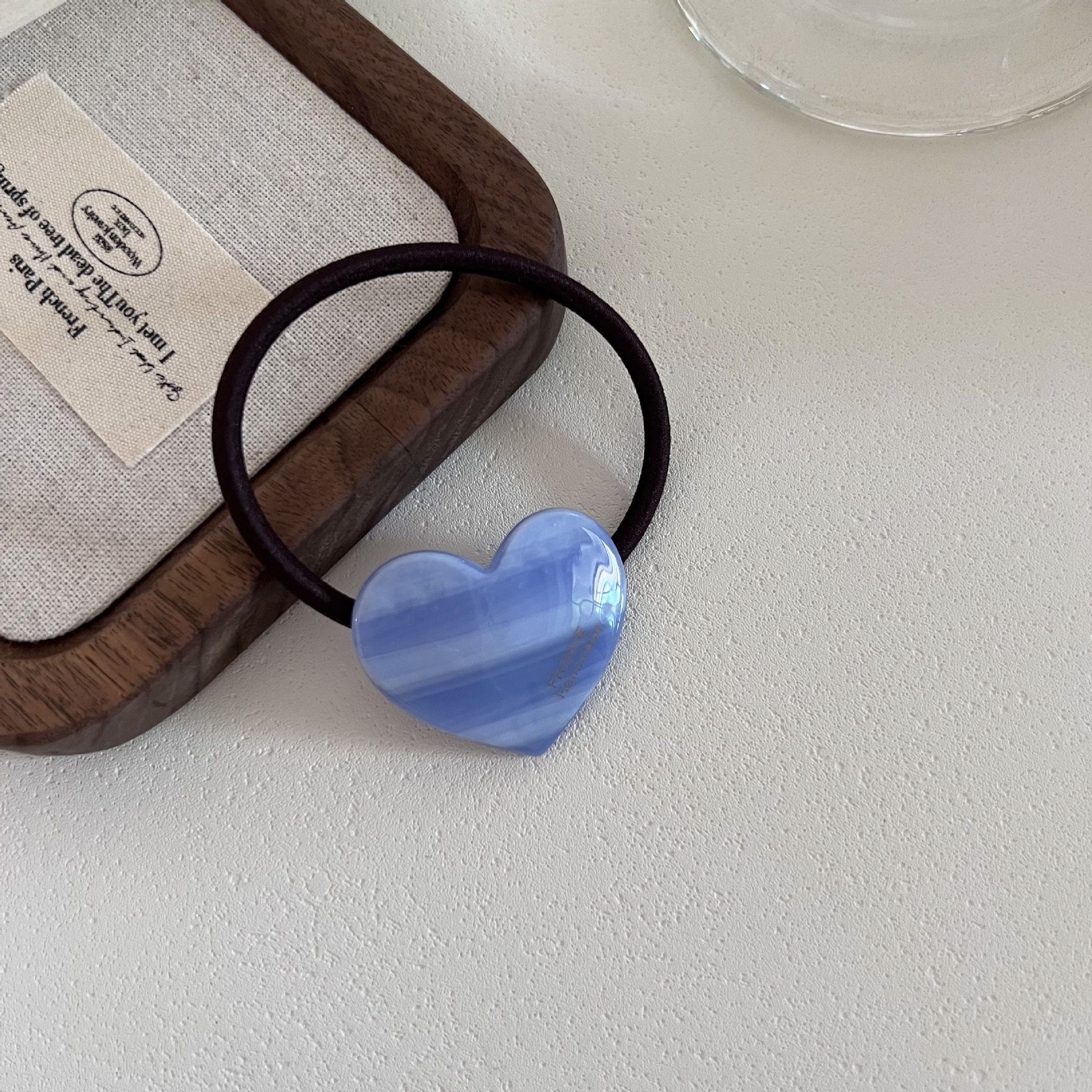 Women's All-Season Acetate Elastic Hairband Colorful Heart Shaped