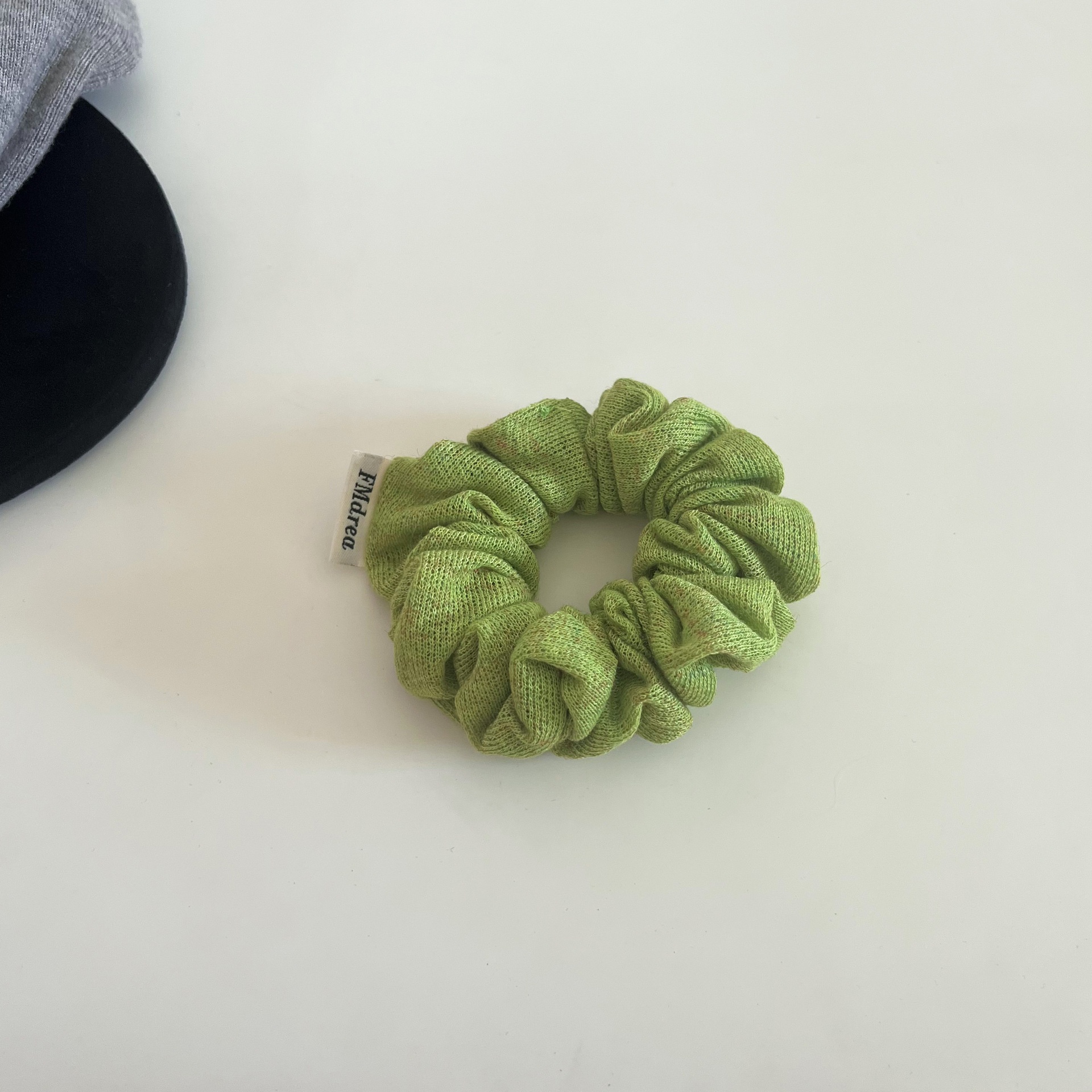 Women's Knitted Cloth Elastic Low Bun Hair Tie Simple Solid Spring Color