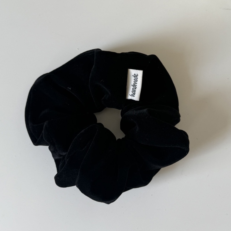 Women's Winter Velvet Elastic Bun Scrunchie Hair Tie Solid Color
