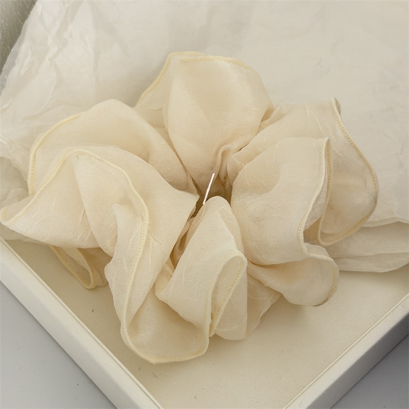 Women's Lock Stitching Solid Color Fabric Hair Band Spring Summer Hair Bun