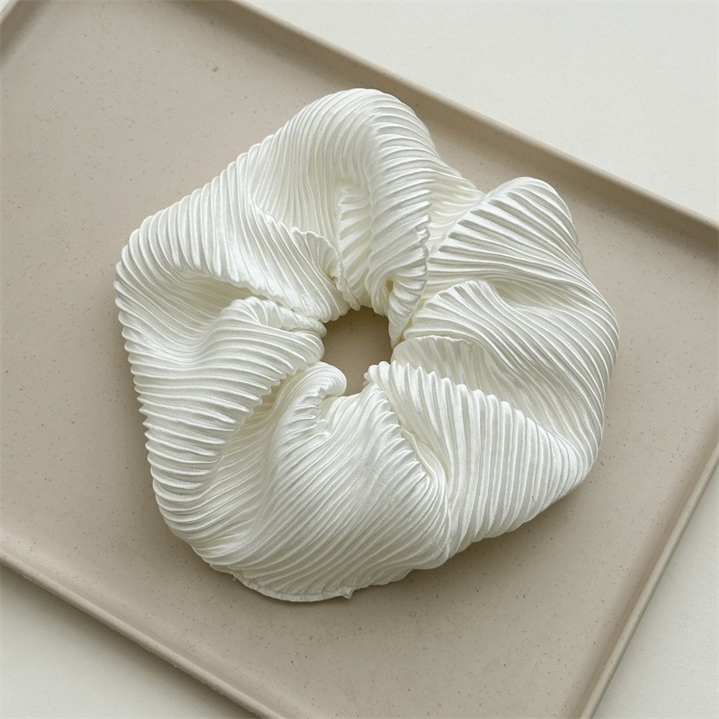Plump High Elasticity Wrinkle Texture Scrunchie Hair Accessory Bun Hairstyle Design Polyester Fiber All-Season Universal For Women