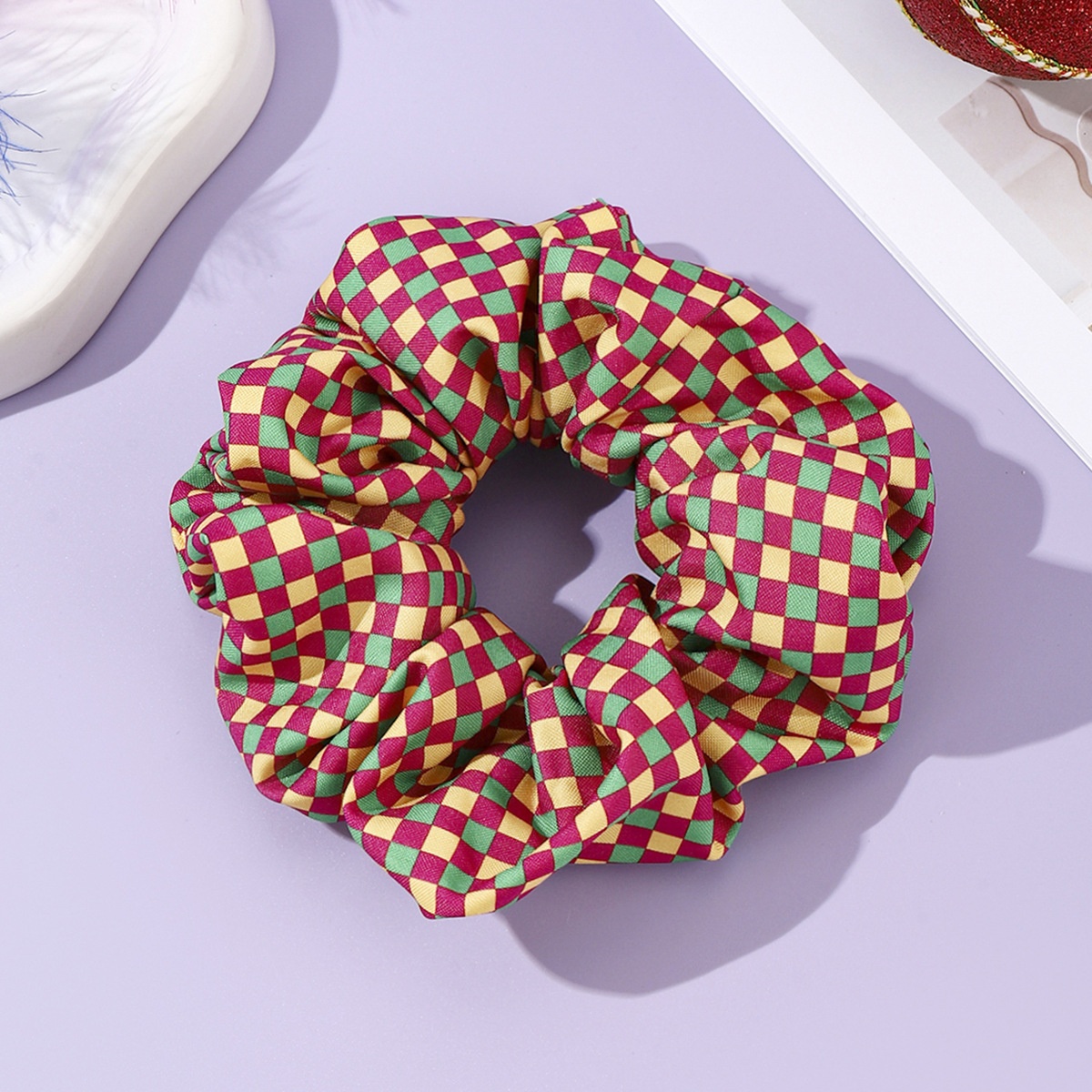 Women's Halloween Polka Dot Striped Elastic Hair Band Yellow Green Purple