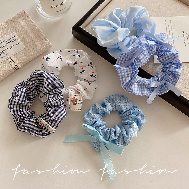 Girls Sweet Lace Butterfly Hair Ties High Elasticity Cute Bands