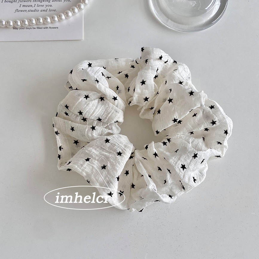 Women's Spring Soft Tulle Hair Tie Star Pattern