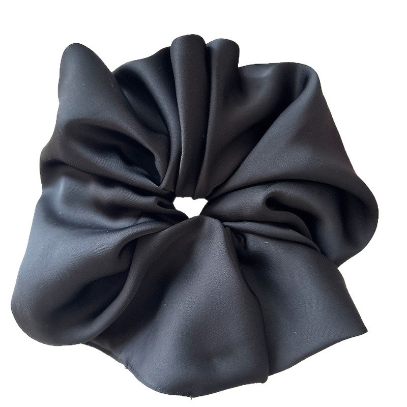 Women's Elegant Satin Banquet Hair Tie Scrunchie Solid Color