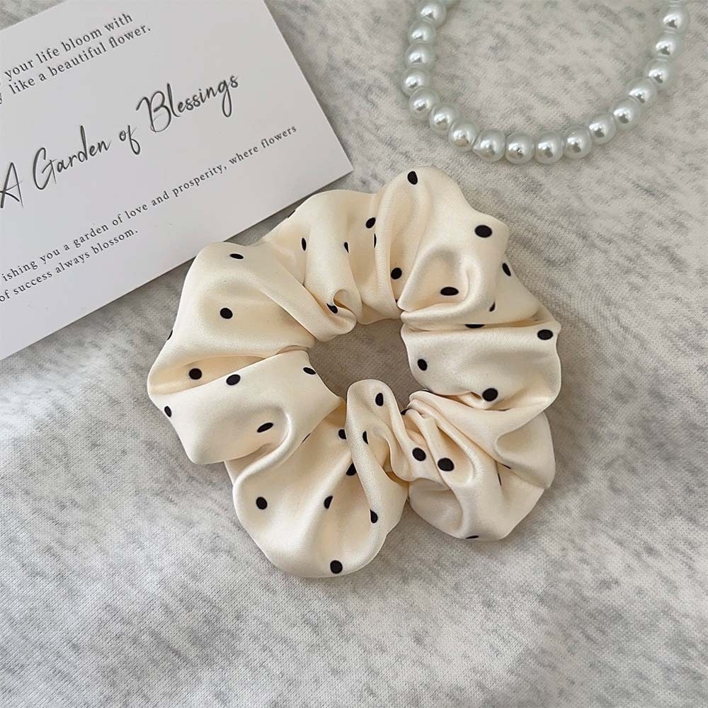 Women's Elegant Pleated Cloth Hair Tie Solid Color Minimalist Daily Scrunchie