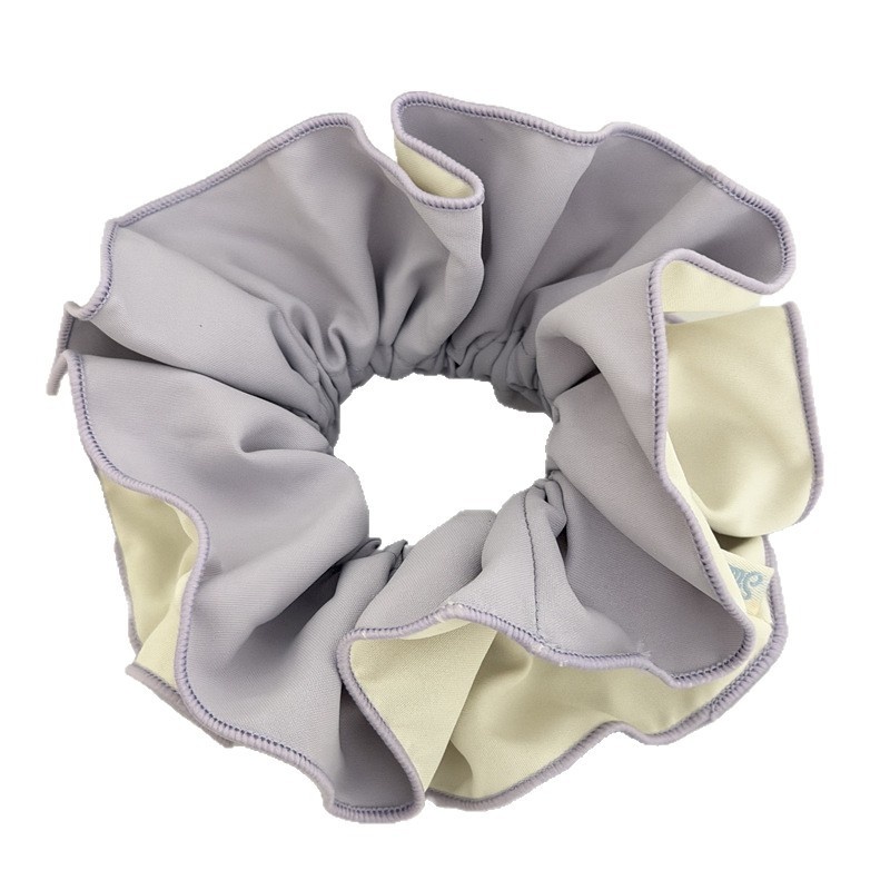 Women's Soft Cloth Spring Hair Tie Accessories Color Block Style