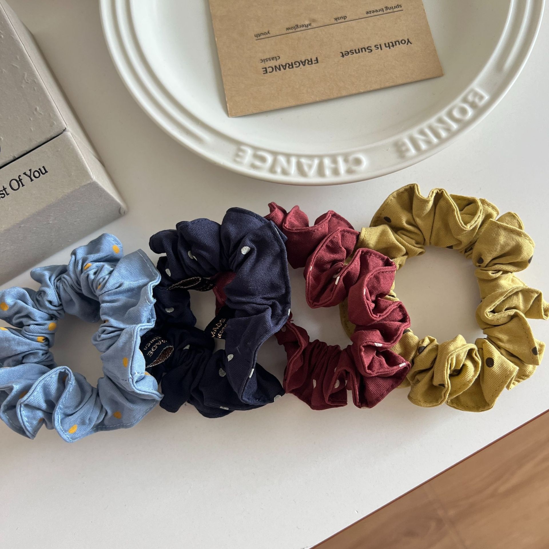 Women's Casual Cloth Elastic Hair Band Accessories Polka Dots