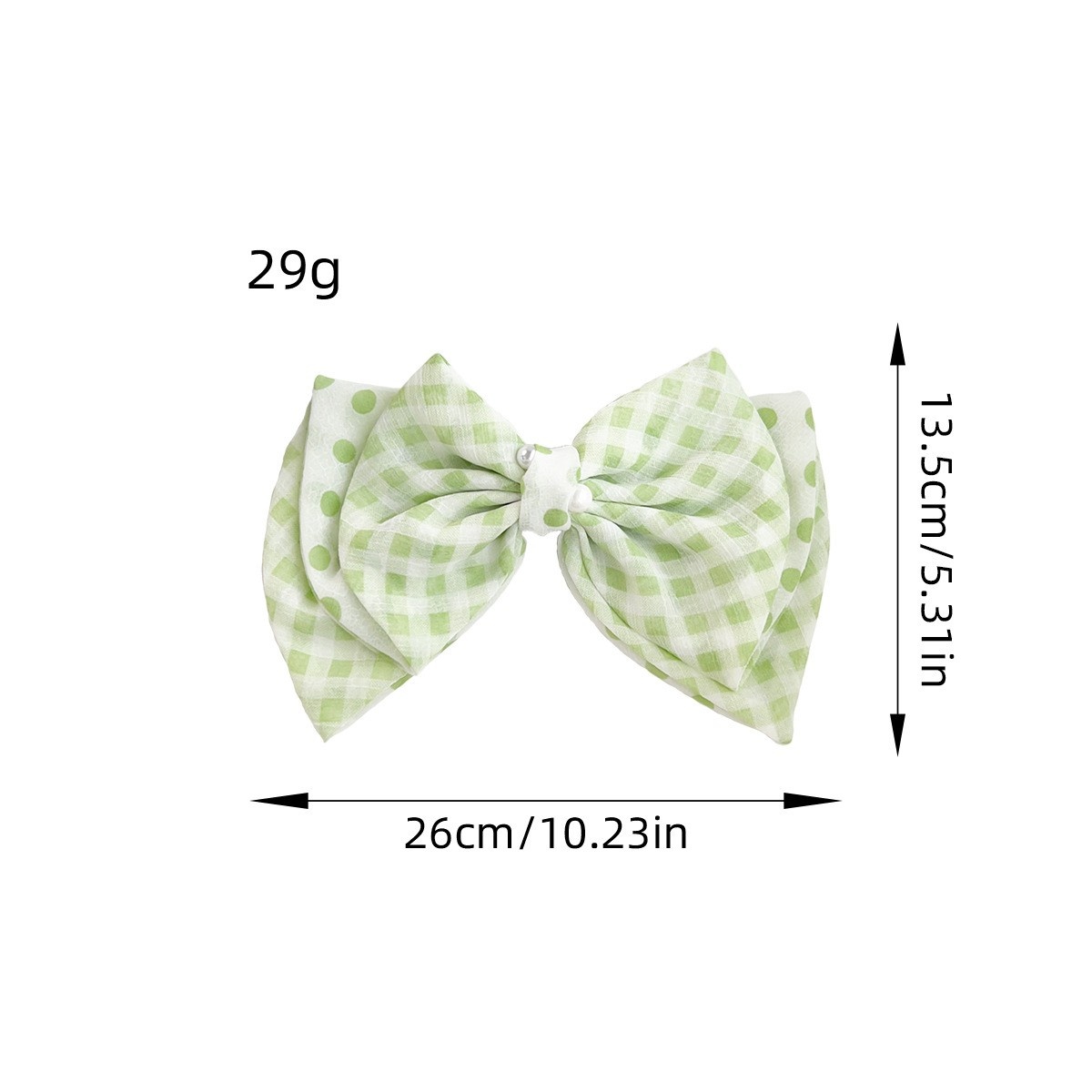 Women's Elegant Fabric Party Hair Ties Fresh Floral Grid Pattern