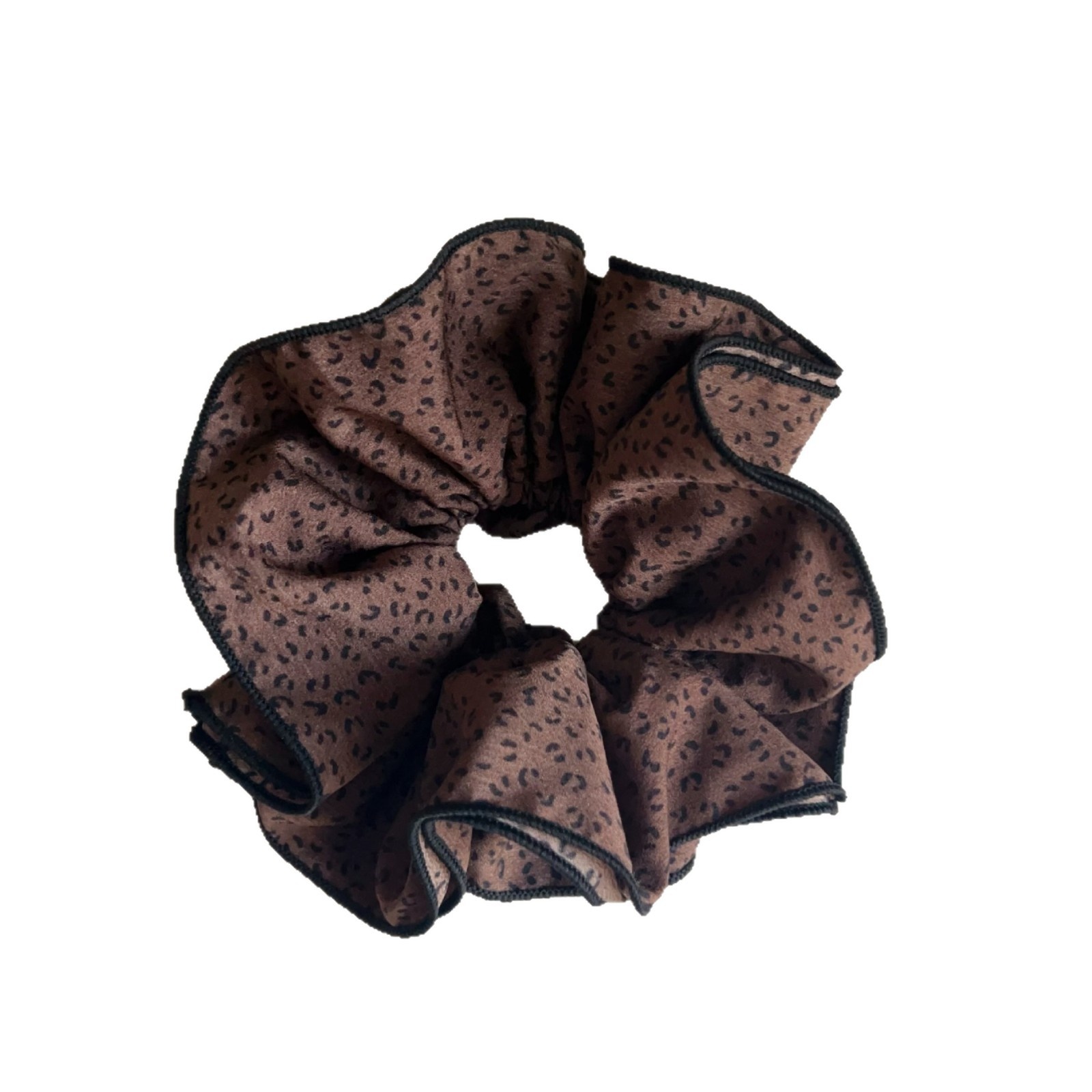 Women's Autumn Fabric Four-Layer Scrunchies Deep Color Series