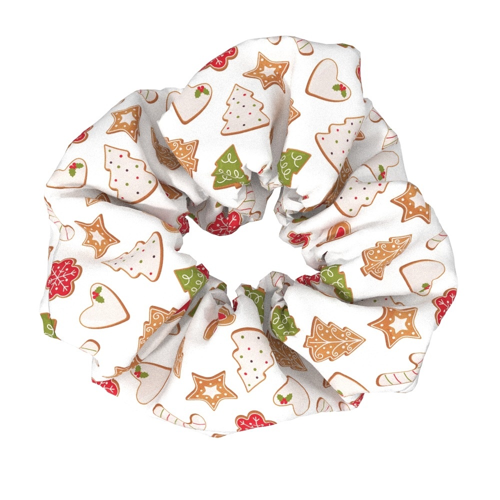 Women's Large Bow Hair Ties Festive Christmas Tree Pattern Cloth Headwear