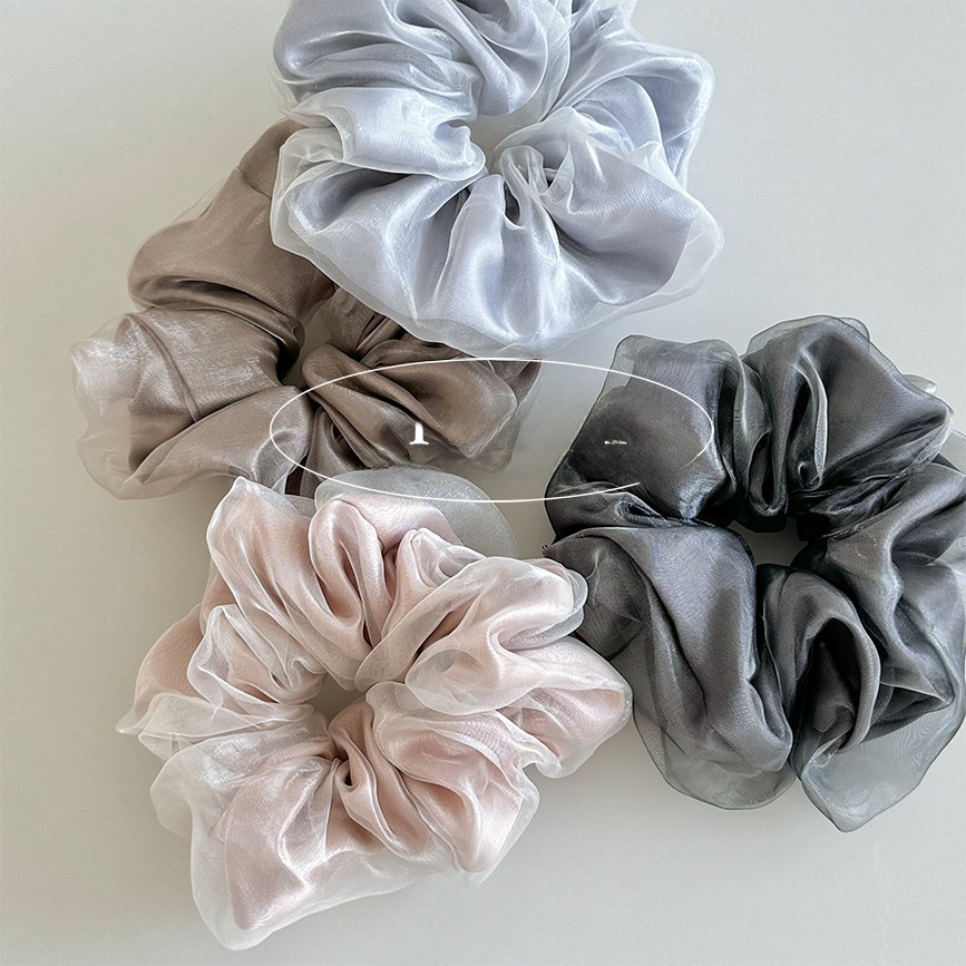 Women's Elegant Two-Layer Satin Lace Formal Headband Solid Color