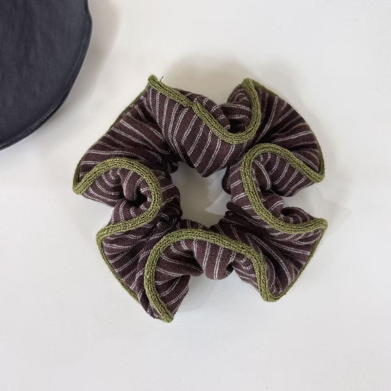 Women's Versatile Cotton Hair Scrunchies Ditsy Floral & Solid Color