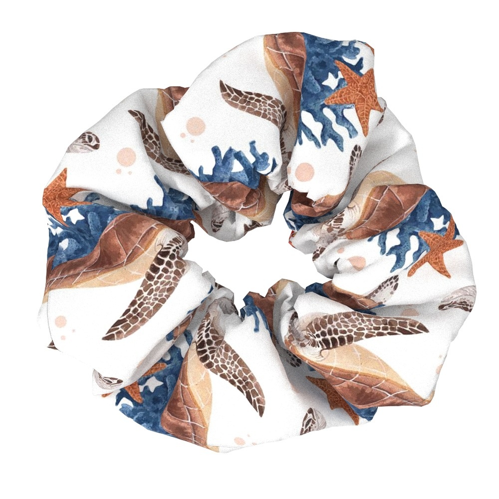 Women Sweet Large Fabric Elastic Hair Ties Versatile Solid Color