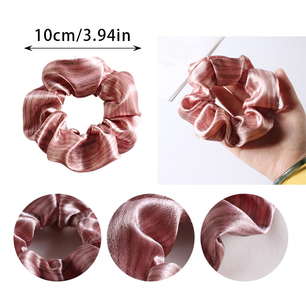 Women's Cloth Scrunchie Elastic Hair Ties For High Ponytail Solid Color