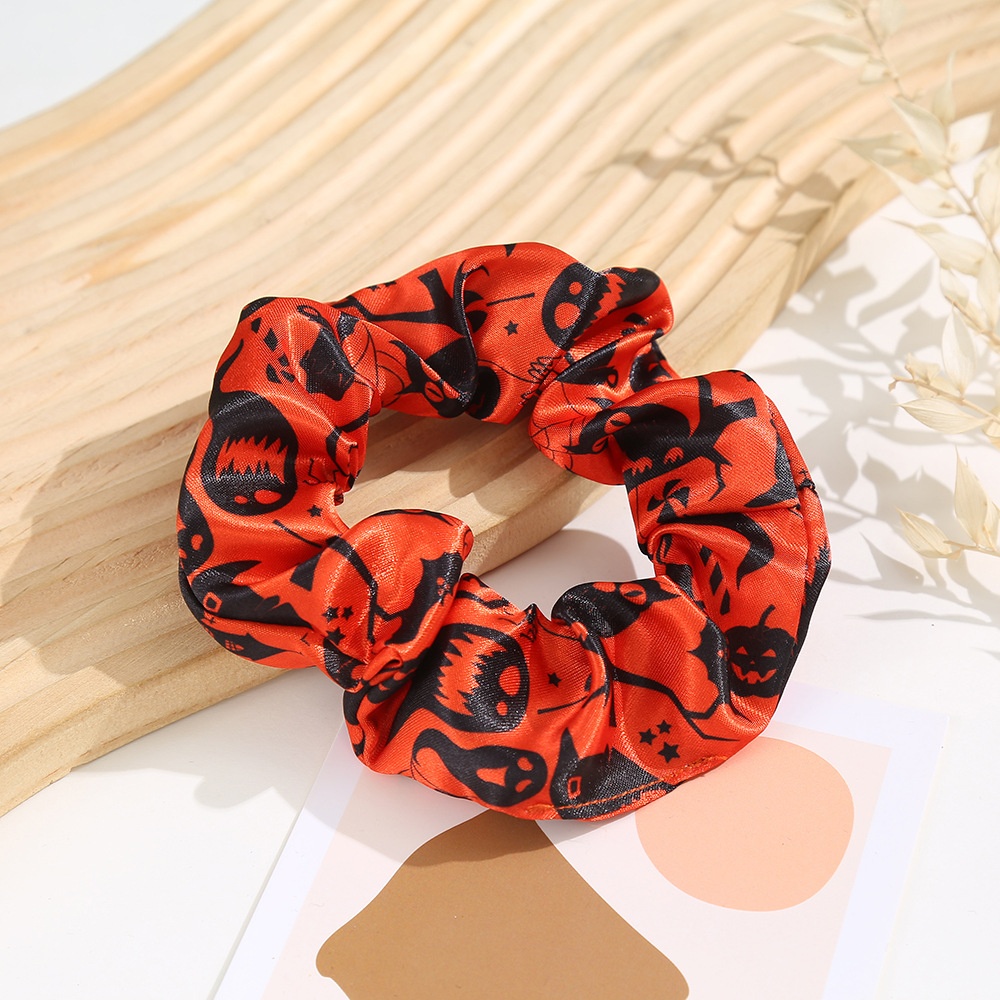 Women's Fall Street Polyester Hair Tie Halloween Pumpkin Pattern