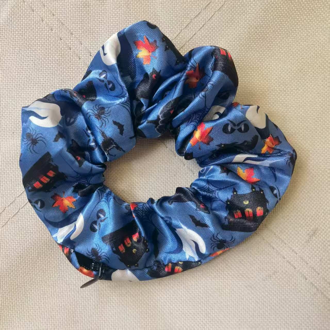 Women's Stylish Elastic Polyester Hair Bands Personalized Halloween Print