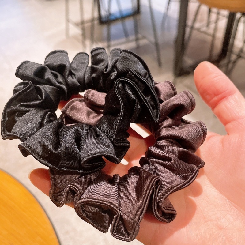 Women's Delicate Flower Bud Hair Ties High Elastic Solid Cloth Ponytail Bands