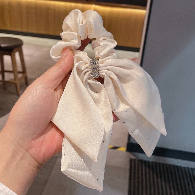 Women's Elegant Large Cloth Scrunchie Banquet Hair Tie Ditsy Floral