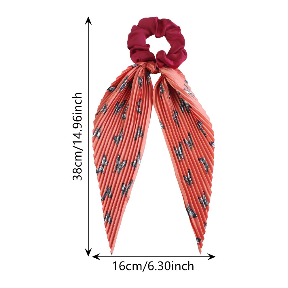 Women's Summer Cloth Tail Knot Elastic Hair Tie Cartoon Polka Dots