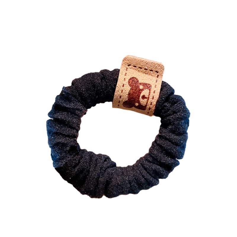 Women's Simple Bear Cloth Hair Tie Durable High Elasticity Ponytail Holder