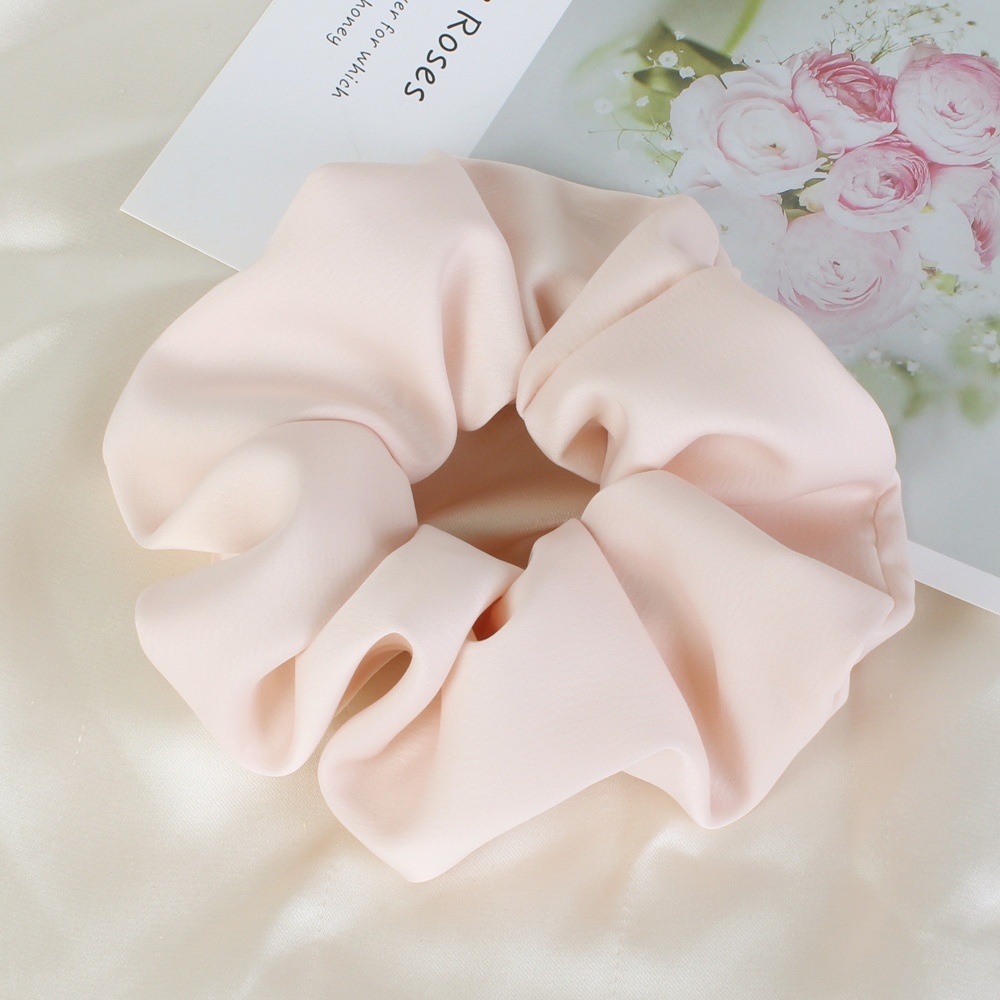 Women Soft Cloth Elastic Hair Bands Spring Summer Solid Color Hair Ties