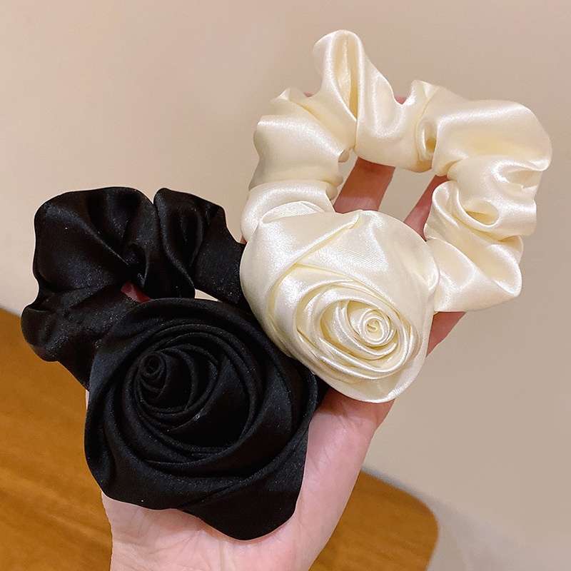 Women's Daily Elastic Hair Tie Retro Rose Flower Horse Pattern