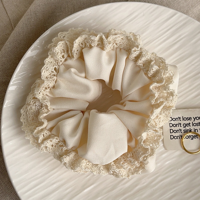 Women's Sweet Cloth Hair Tie for Holiday Street Solid Color Leopard