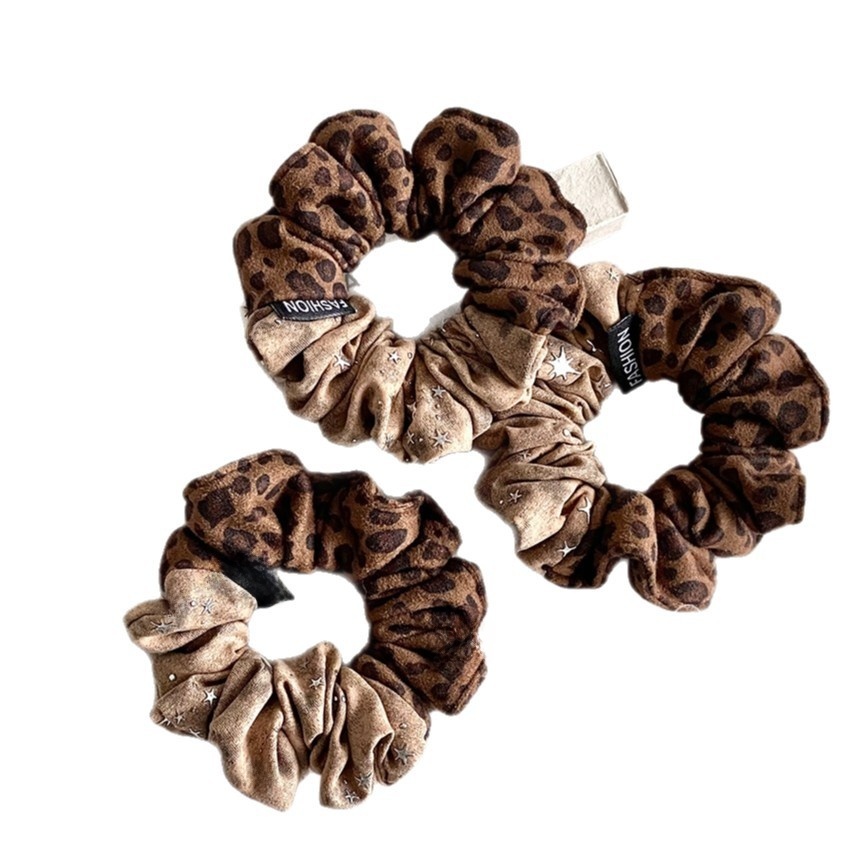 Women's Stylish Retro Cloth Hair Tie Scrunchie Classic Leopard Print