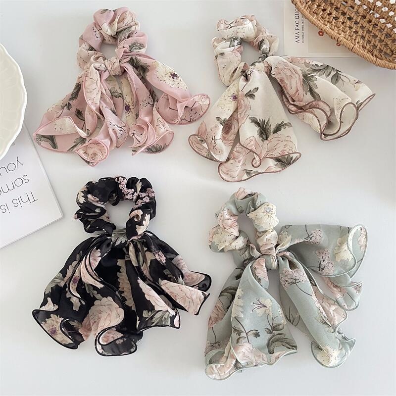 Women's Daily Cloth Ribbon Hair Accessories Sweet Flower Bow Knot