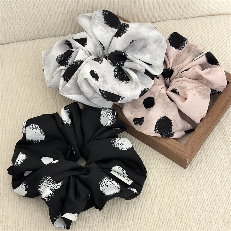 Women's Minimalist Watermark Print Fabric Hairband Multi-color Large Tie