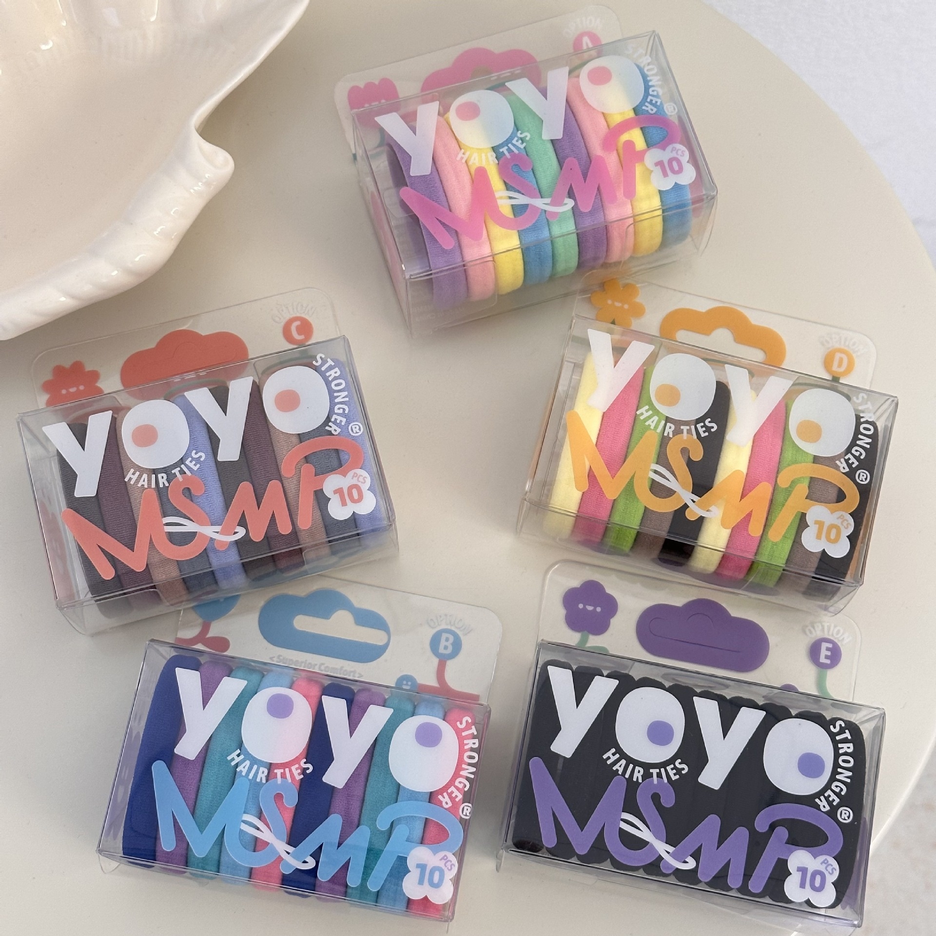 Women's Comfortable Polyester Hair Ties For Secure Styling Black